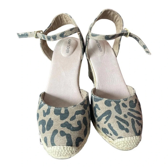 Adam Tucker Women's Bethany Leopard Print Espadrilles NWOB Size 9 - Picture 1 of 6